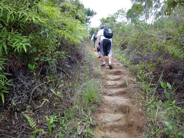 Travessia das 7 Praias em Ubatuba. Bóra encarar a subida.