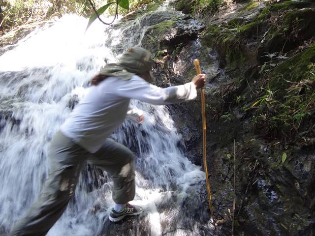 Trilha Cachoeira do Serrote, em Águas da Prata/SP.