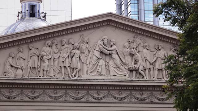 Catedral Metropolitana de Buenos Aires - detalhe da fachada.