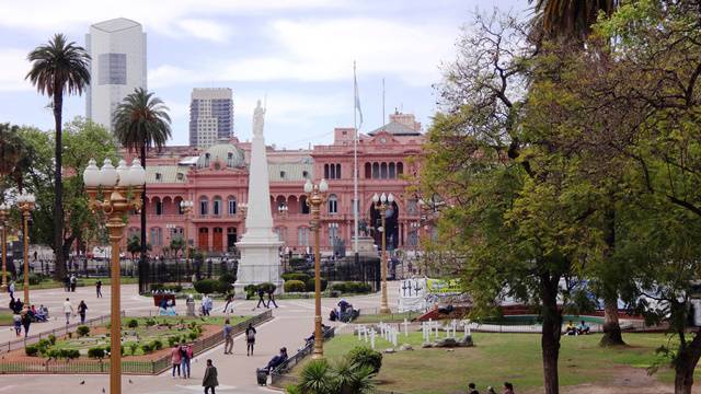 O Cabildo de Buenos Aires - vista da sacada.