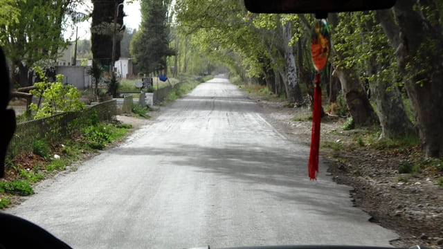 Chegando na Bodegas Krontiras - Luján de Cuyo.