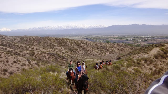 Passeio a cavalo em Mendoza, Argentina.