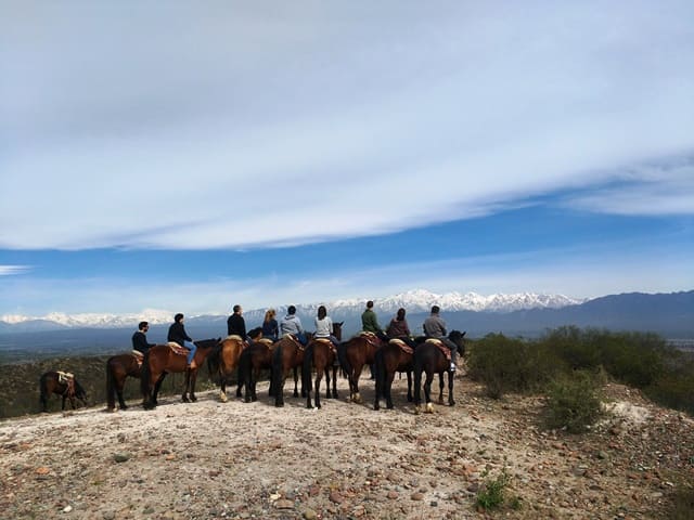 Parada para curtir a paisagem.