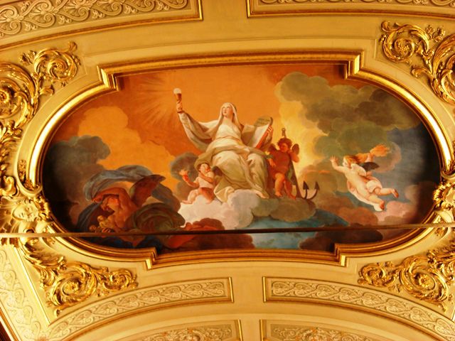 Museu do Vaticano - teto decorado