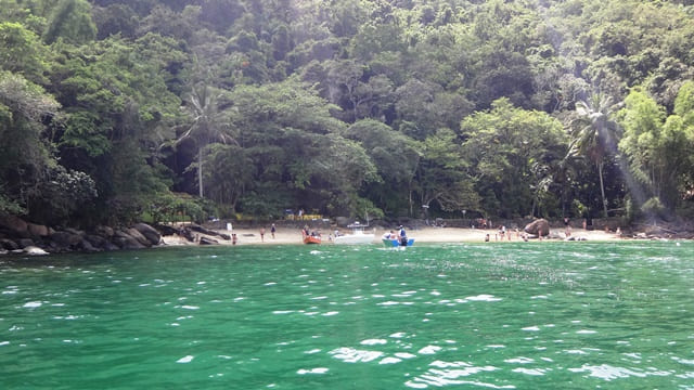 Chegando na Ilha das Couves - Praia Menor.