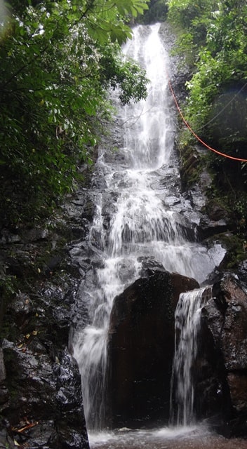 Rapel na Cachoeira Santa Eulália - Viva Brotas Ecoparque.