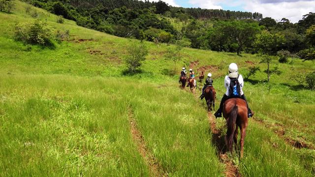 Retornando para a sede do parque.