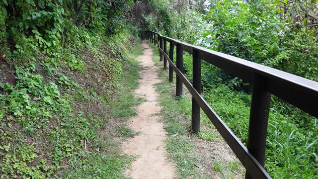 Trilha para as cachoeiras inclusas no day-use do parque.