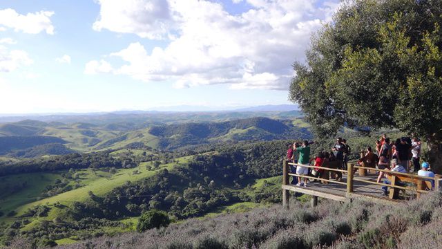 Região serrana de Cunha, vista do Lavandário.