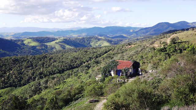 Região serrana de Cunha, vista do Lavandário.