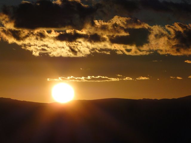 O Sol começa sua despedida.