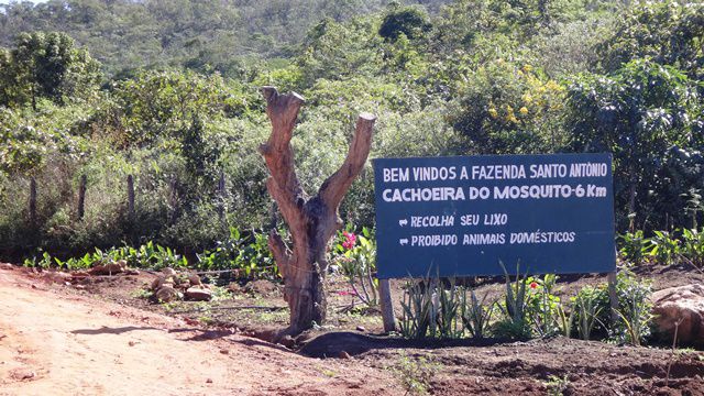 Chegada ao Complexo Turístico Fazenda Santo Antônio.