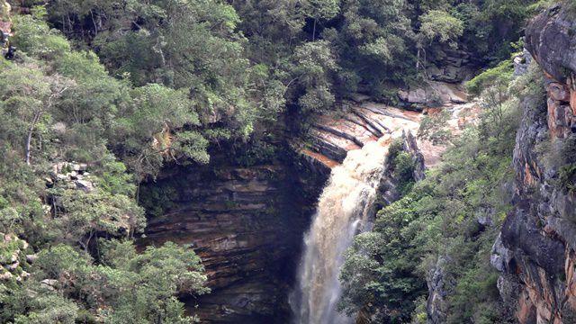 Cachoeira do Mosquito em detalhe - Chapada Diamantina.