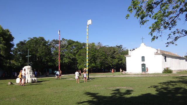 Igreja de São João Batista, ou Igreja do Quadrado, em Trancoso - Porto Seguro/BA.