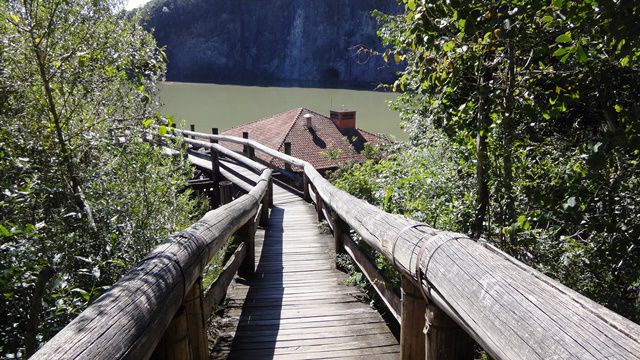 Chegando ao deck do Parque Tanguá