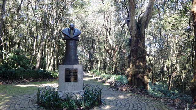 Estátua (estranha) de João Paulo II.