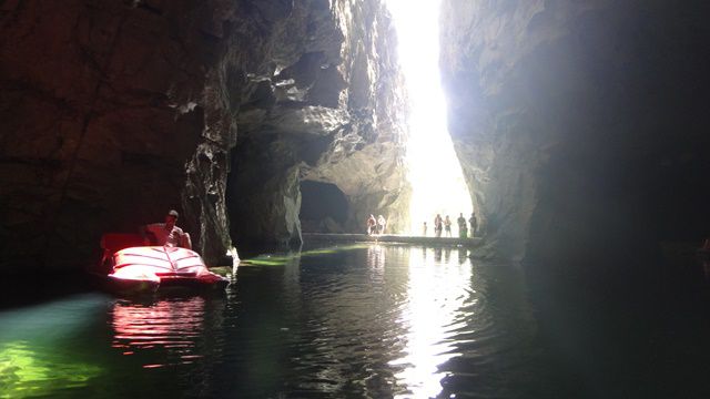 Gruta do Anjo - pedalinho