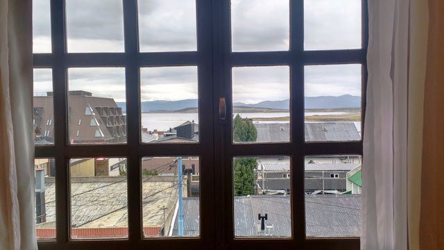 Hostal Malvinas - vista do Canal Beagle