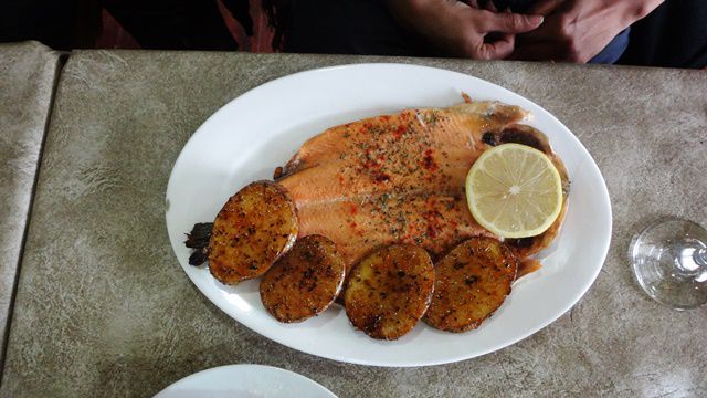 Almoço no restaurante La Casona - truta