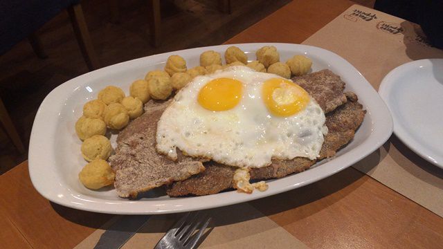 Milanesa no Restaurante Balcarce - Ushuaia