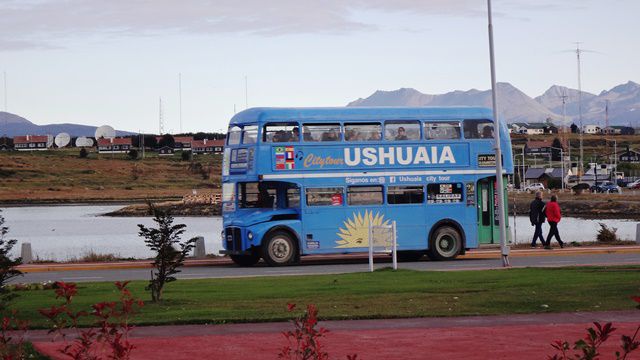 Ônibus do citytour em Ushuaia