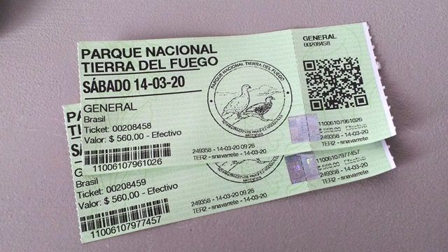 Ingressos - Parque Nacional da Terra do Fogo