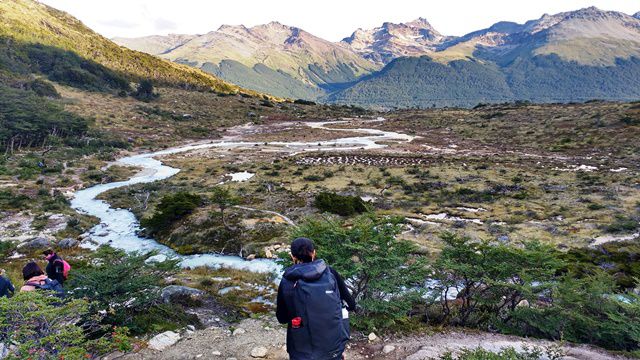 Ushuaia - Trekking Laguna Esmeralda - iniciando o retorno