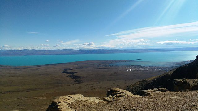 Deste ponto também dava para ver o Lago Argentino...