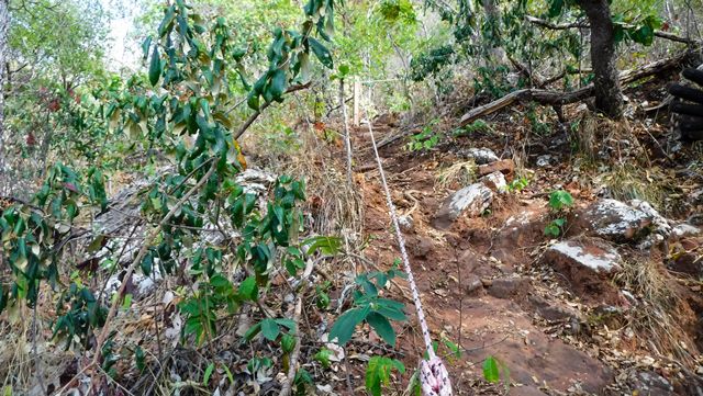 Apoio de cordas no Morro do Chapéu