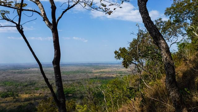 Aproveitando as pausas para curtir a paisagem