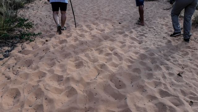 Trilha de areia no Portal da Chapada
