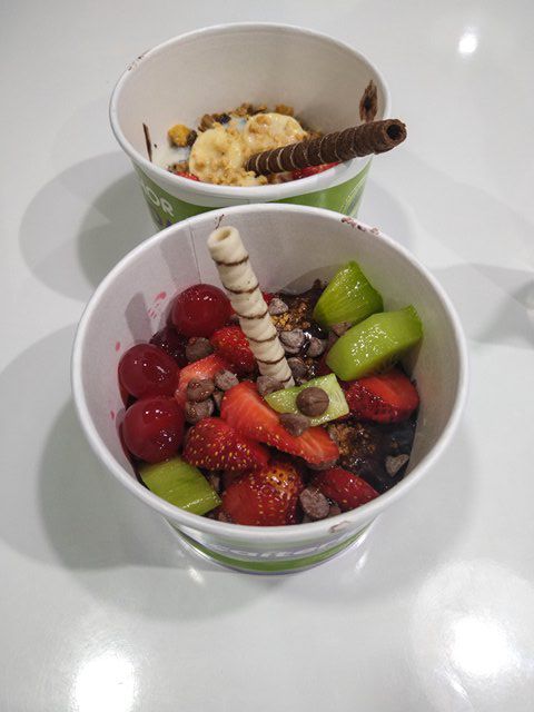 Açaí com frutas de sobremesa