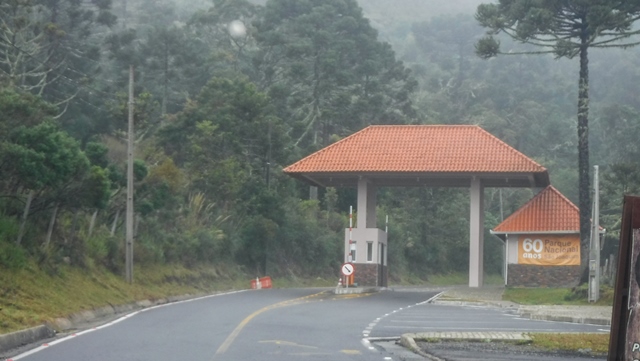 Guarita de controle de acesso ao Parque