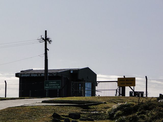 Instalações do destacamento militar do Morro da Igreja