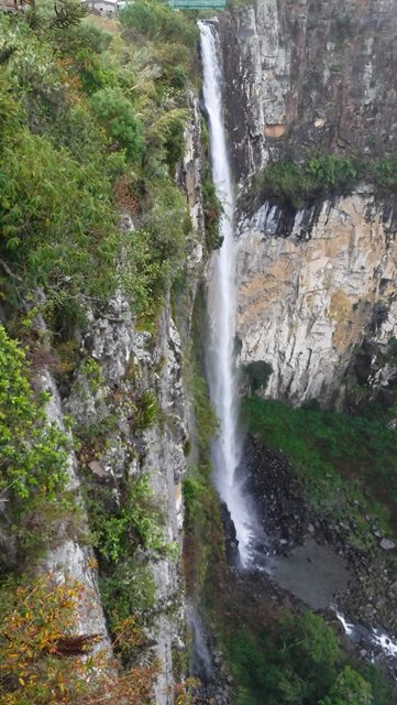 Cachoeira do Avencal, em Urubici. 100 metros de queda livre