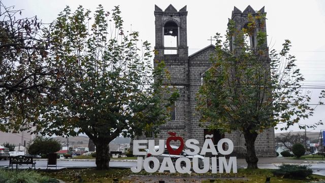 Letreiro na Praça João Ribeiro, São Joaquim/SC