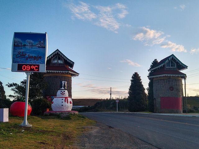 Portal da cidade de São Joaquim, na Serra Catarinense