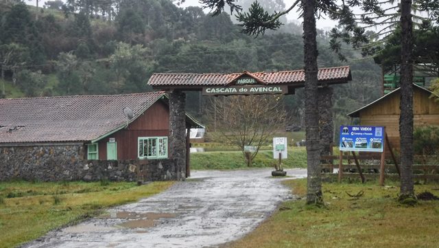 Entrada do Parque Cascata do Avencal