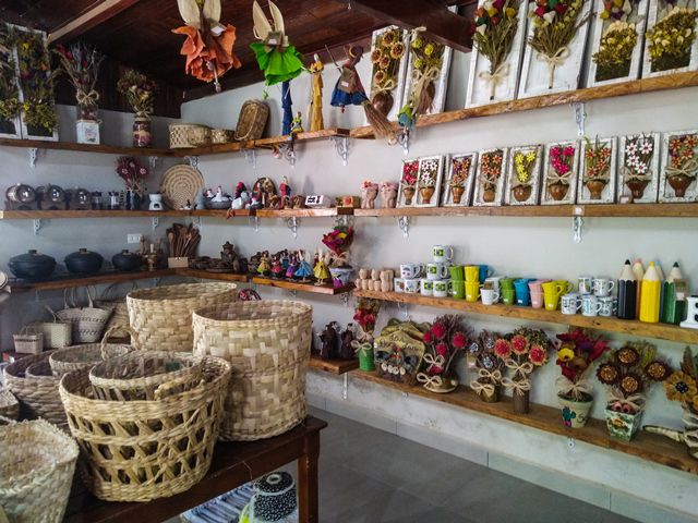 Loja de artesanato e produtos locais