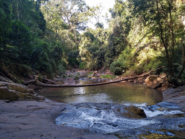 Poço da Cachoeira Indiana, em Botucatu/SP