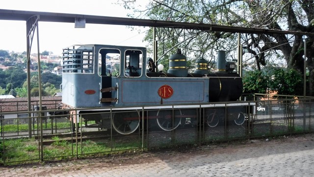 Locomotiva em exposição