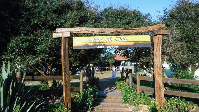 Entrada do Ecoparque, foto tirada depois do passeio