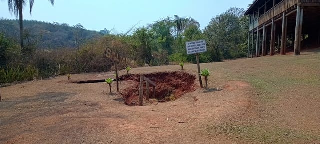 Esse é o acesso para a Cachoeira do Saltão