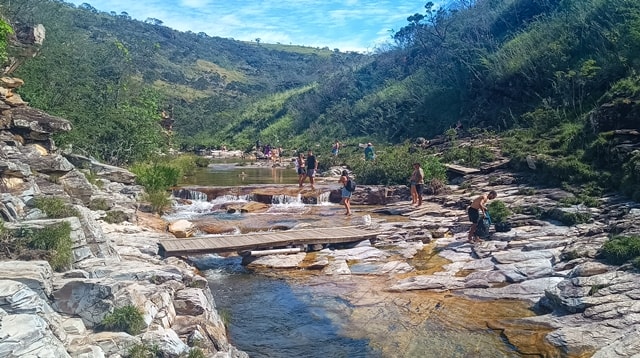 Pontos para banho no decorrer do percurso