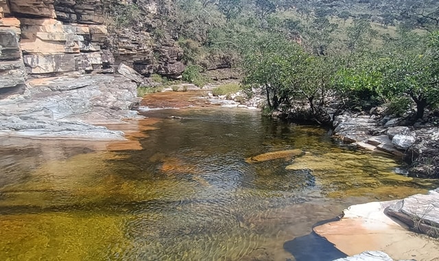Pontos para banho no decorrer do percurso