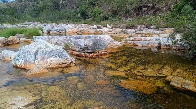 Pontos para banho no decorrer do percurso