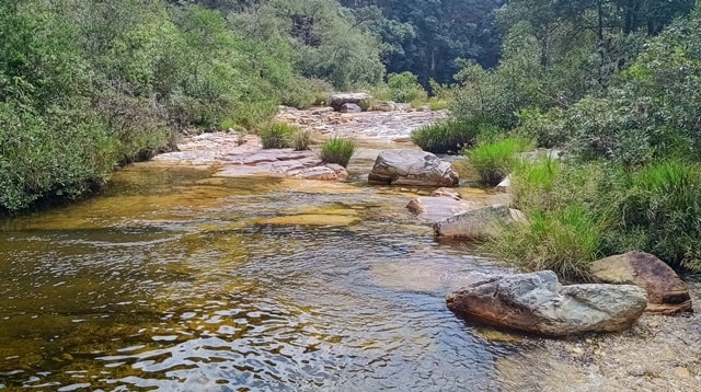 Pontos para banho no decorrer do percurso