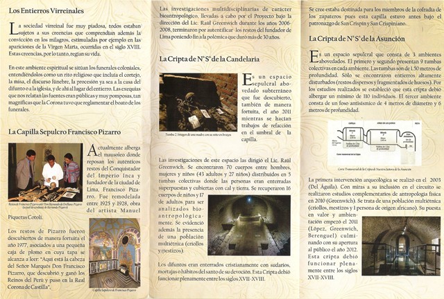 Folder da Catedral de Lima