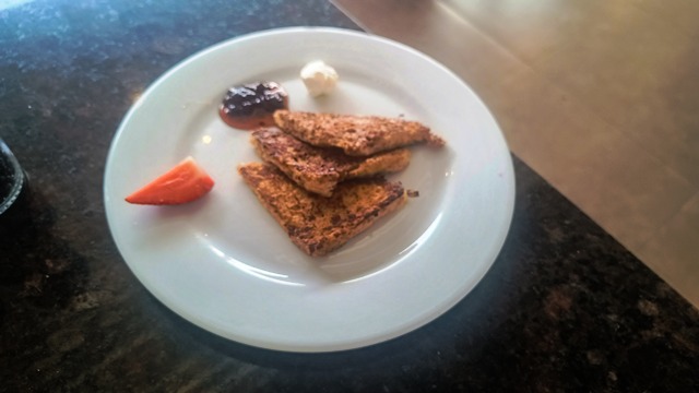 Torradas francesas no último café da manhã em Lima
